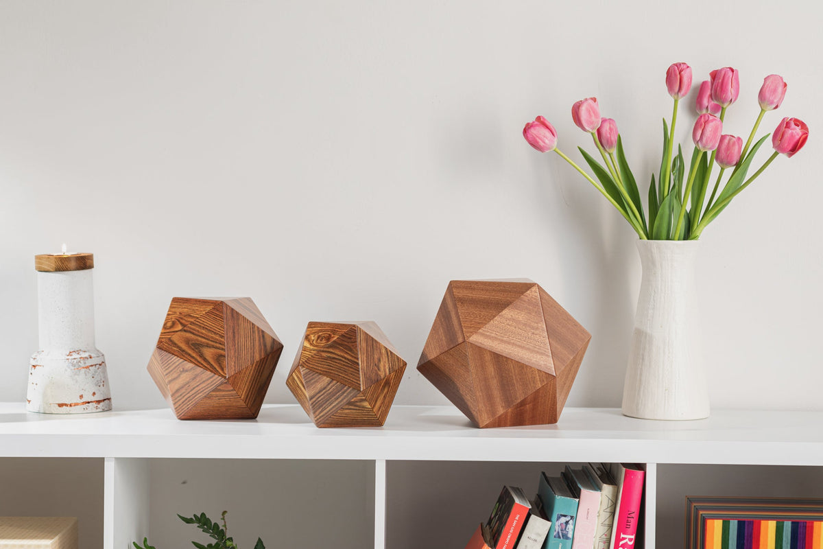 wood urns
