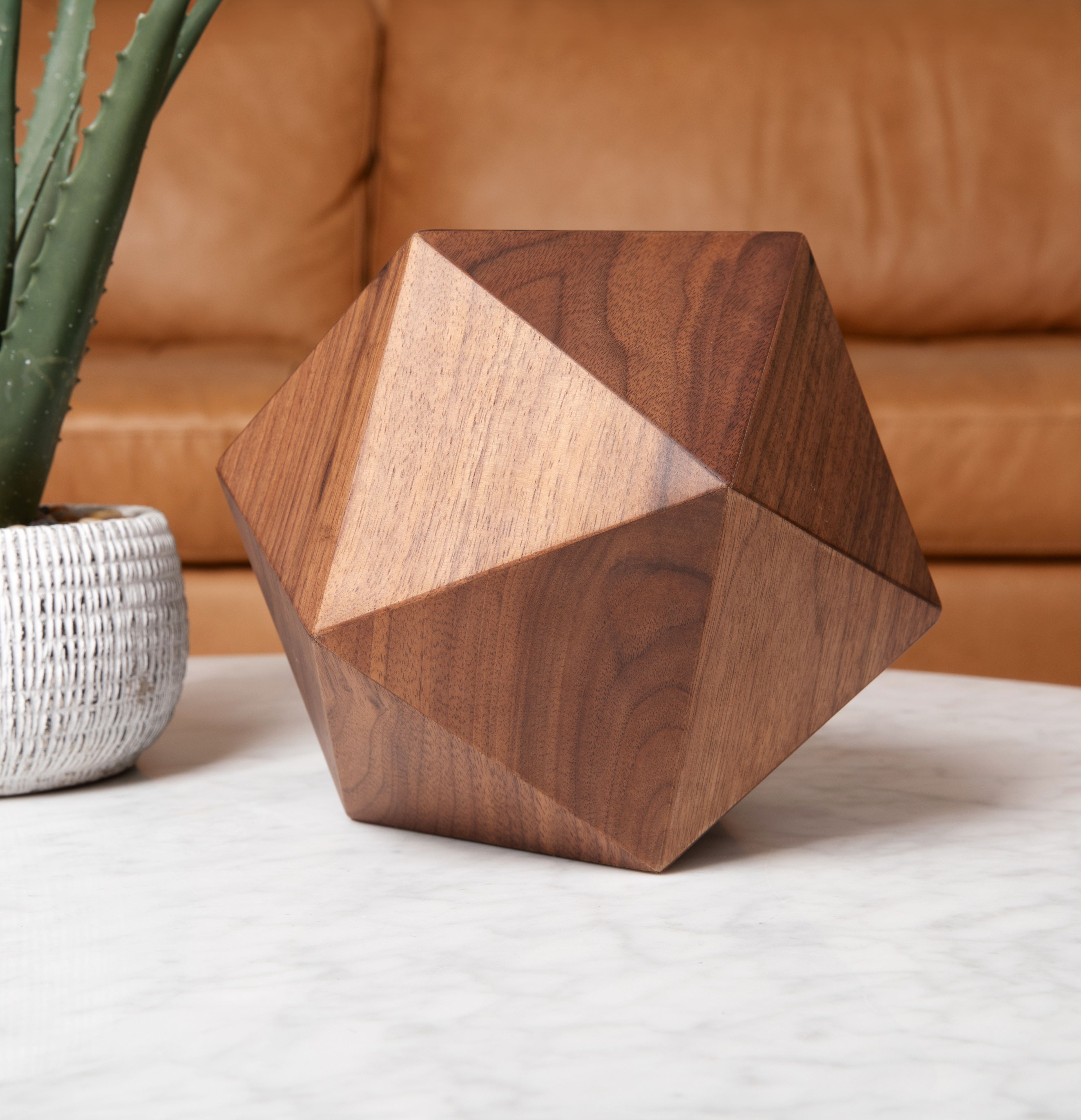 The Bleecker Urn in Walnut