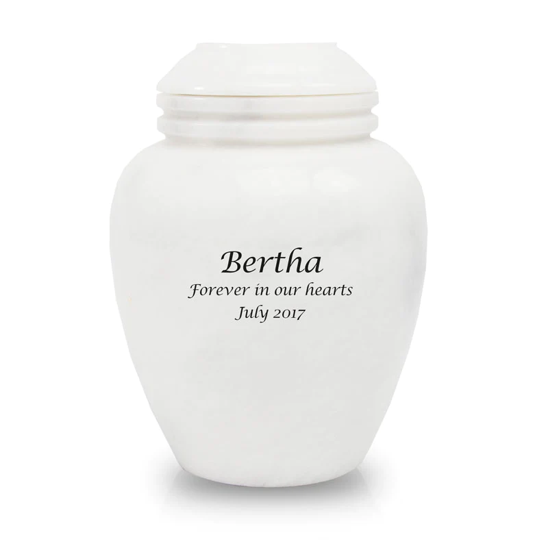 The Willow Urn in White Marble