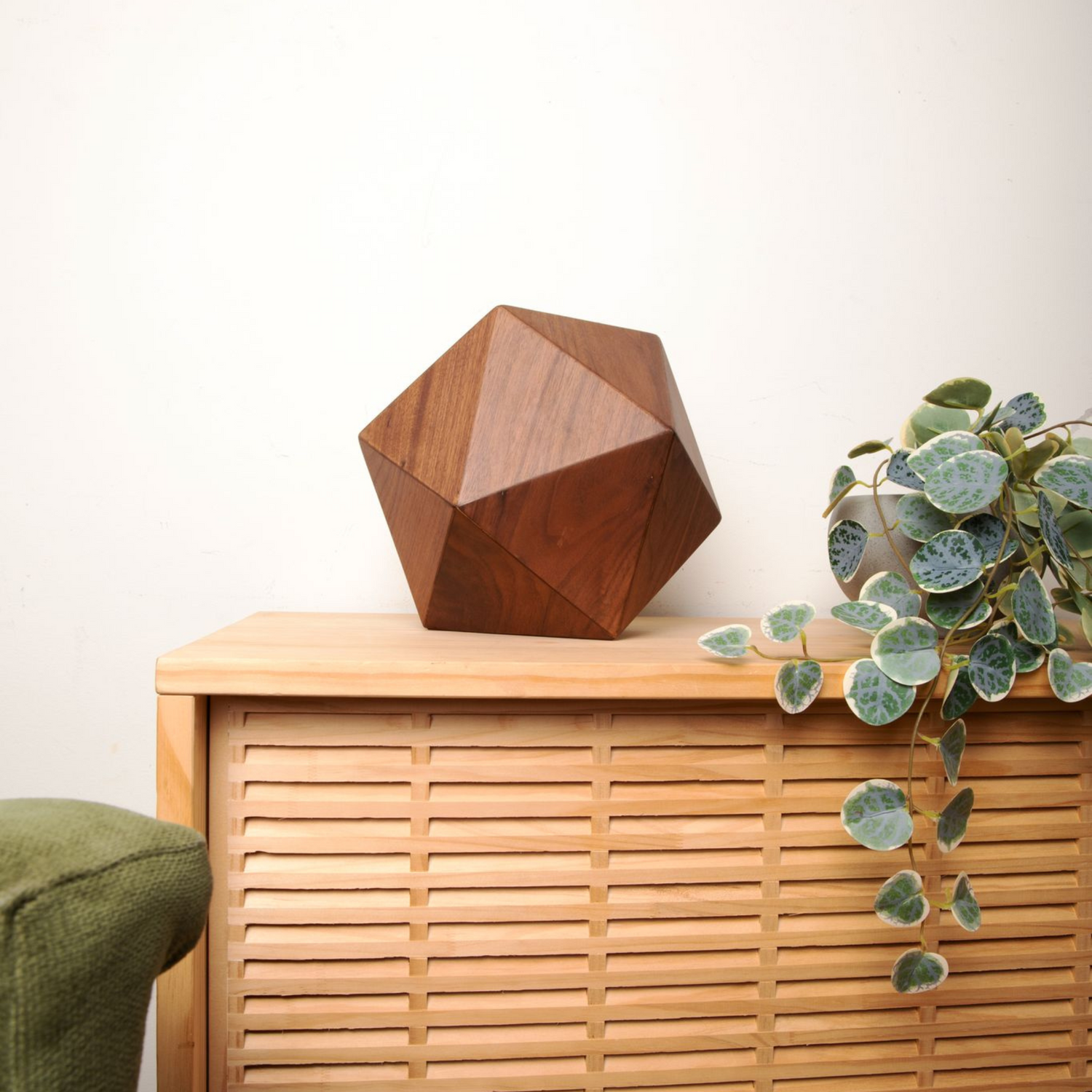 The Bleecker Urn in Walnut