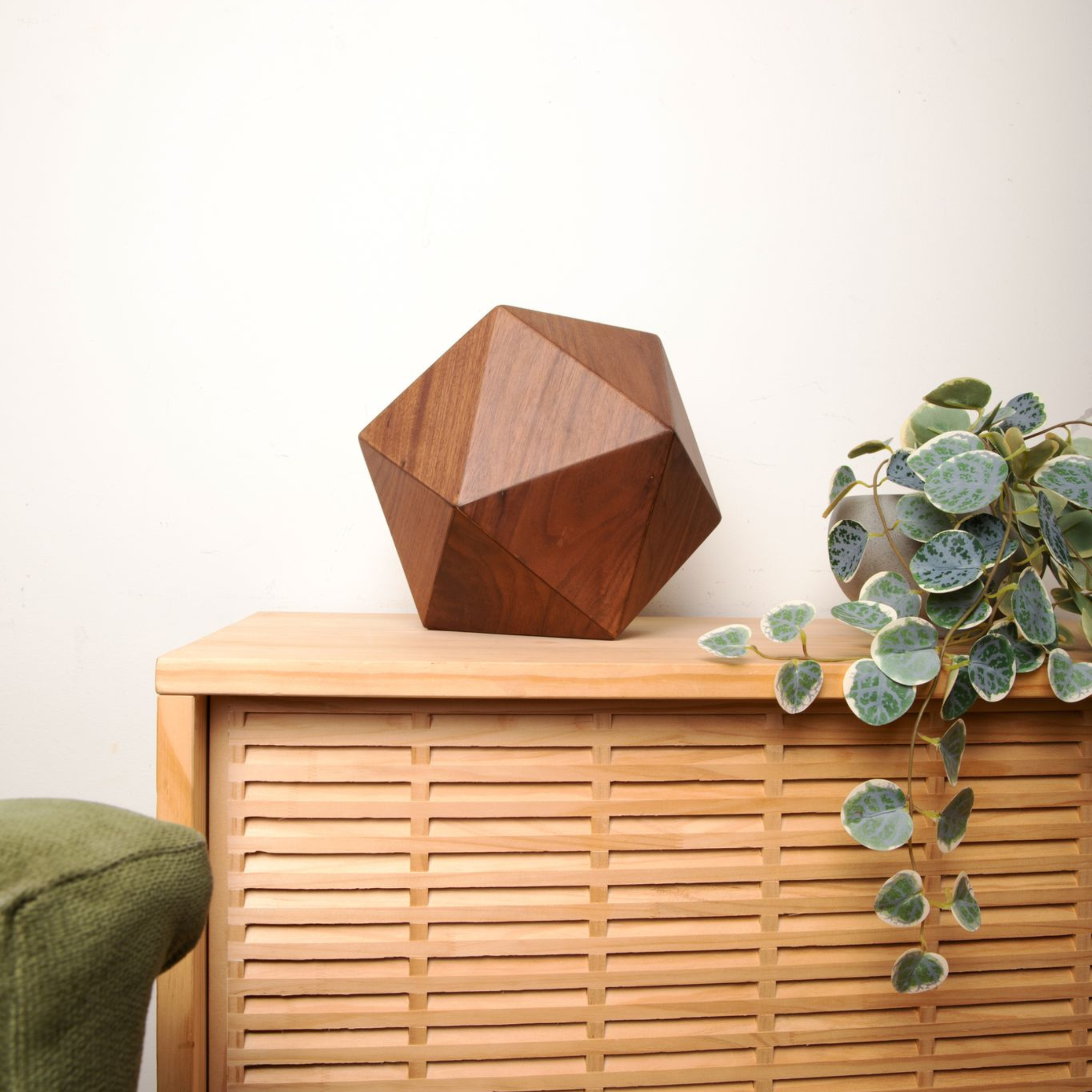 The Bleecker Urn in Walnut
