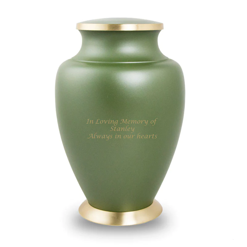 The Linley Tree of Life Urn in Green