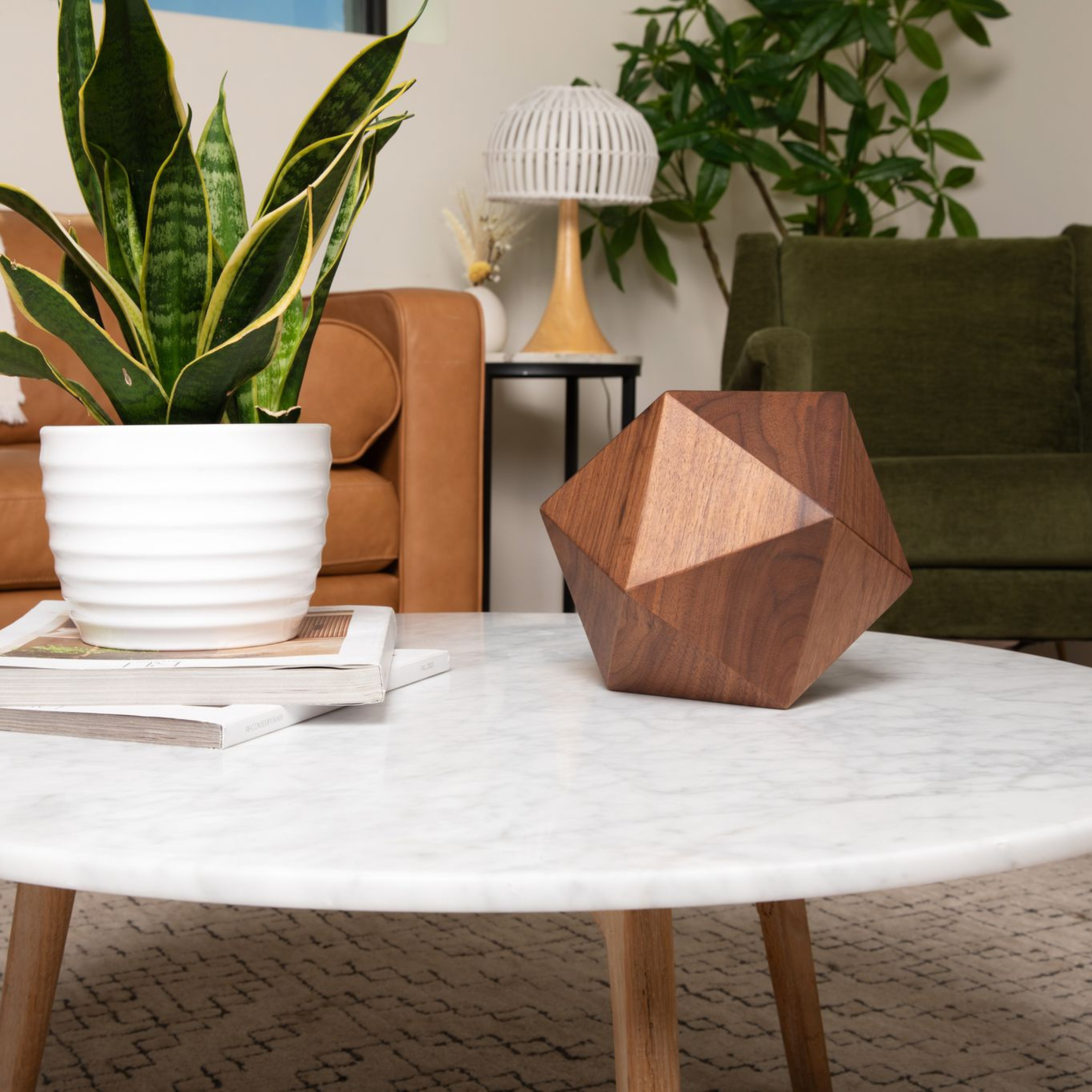The Bleecker Urn in Walnut