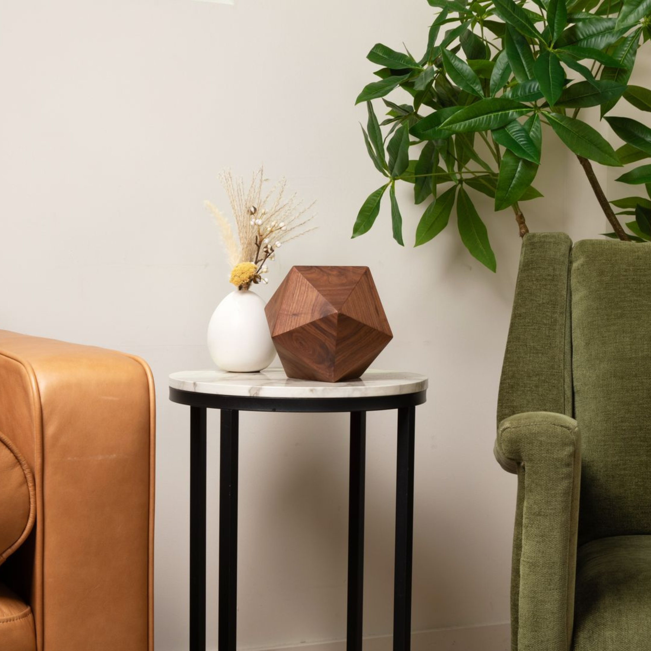 The Bleecker Urn in Walnut