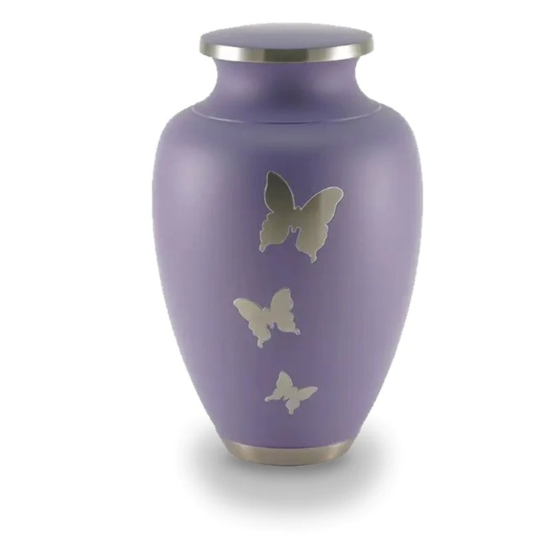 The Linley Butterfly Urn in Purple
