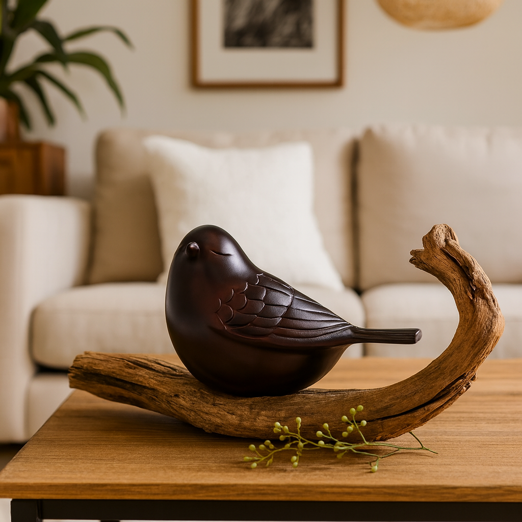The Lucy Songbird Keepsake Urn in Bronze