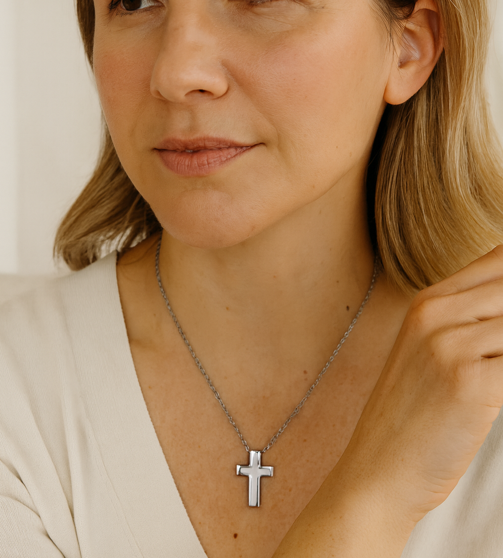 The Cross Cremation Necklace