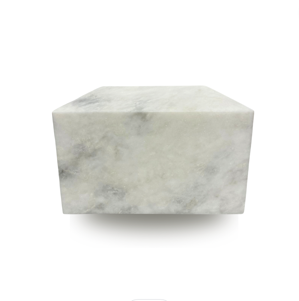 The Wesley Urn in White Marble