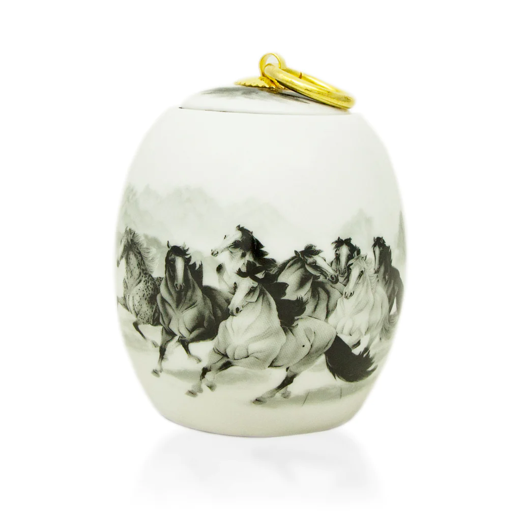 Urn best sale with horses