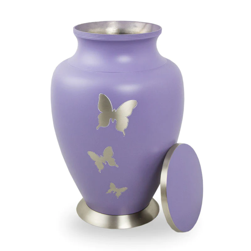 The Linley Butterfly Urn in Purple