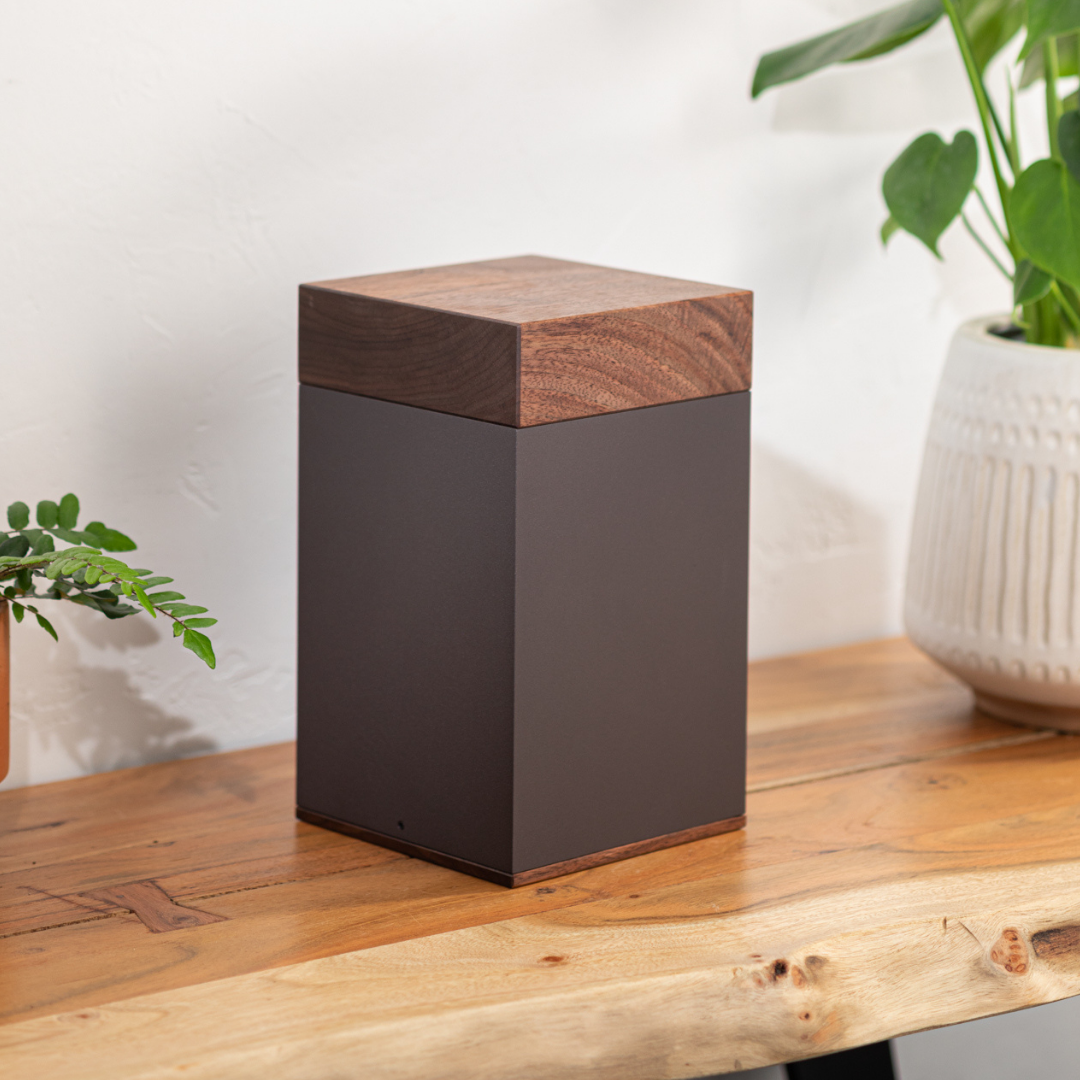 The Lenox Urn in Black Walnut