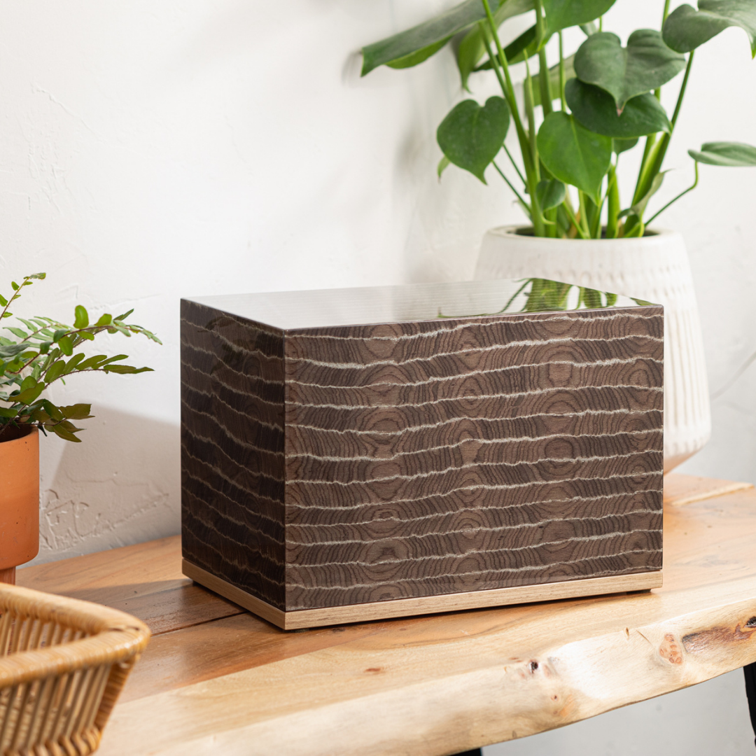 The Hudson Urn in Striped Brown