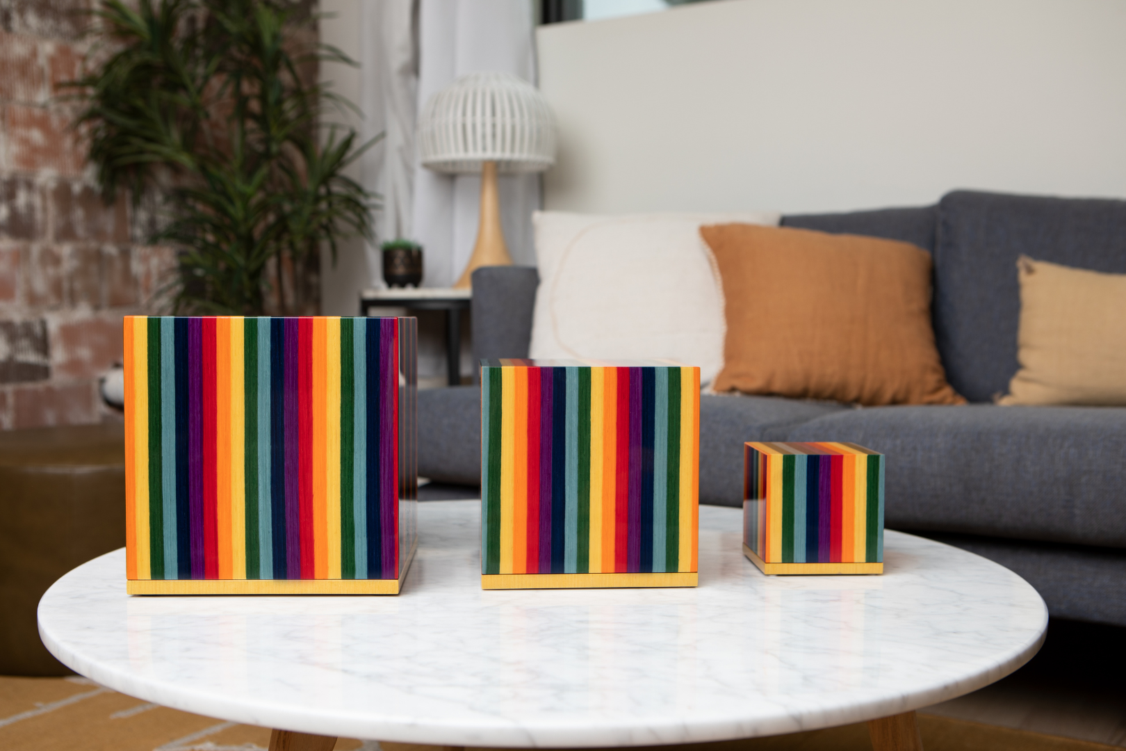 The Madison Urn in Warm Brown