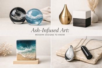 Ash-Infused Art: Modern Designs to Know