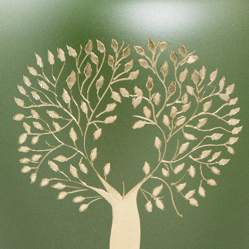 The Linley Tree of Life Urn in Green