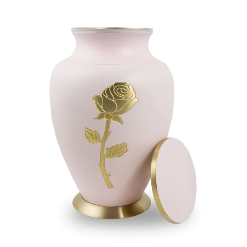 The Linley Rose Urn in Pink