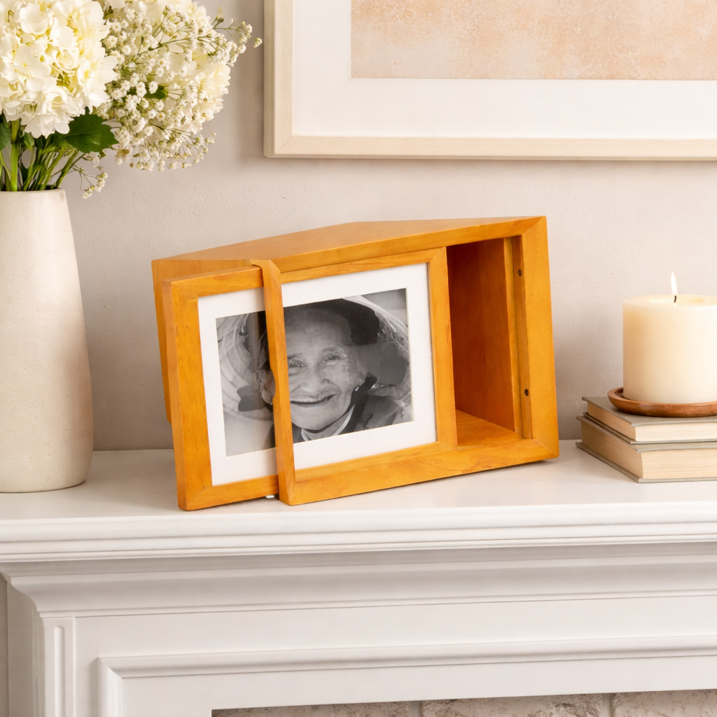 The Duke Picture Urn in Oak