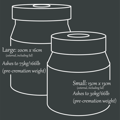 The Parker Candle Urn in Mist Grey