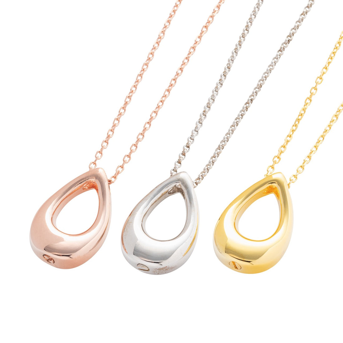 The Hollow Teardrop Cremation Necklace
