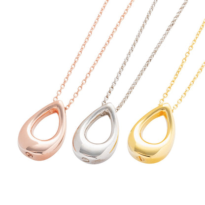 The Hollow Teardrop Cremation Necklace