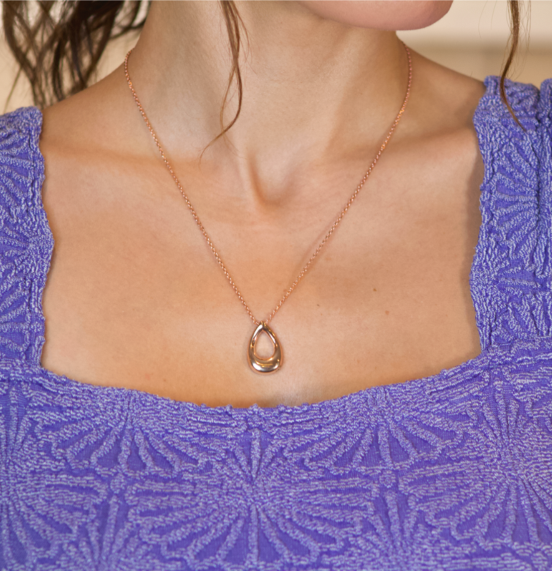 The Hollow Teardrop Cremation Necklace