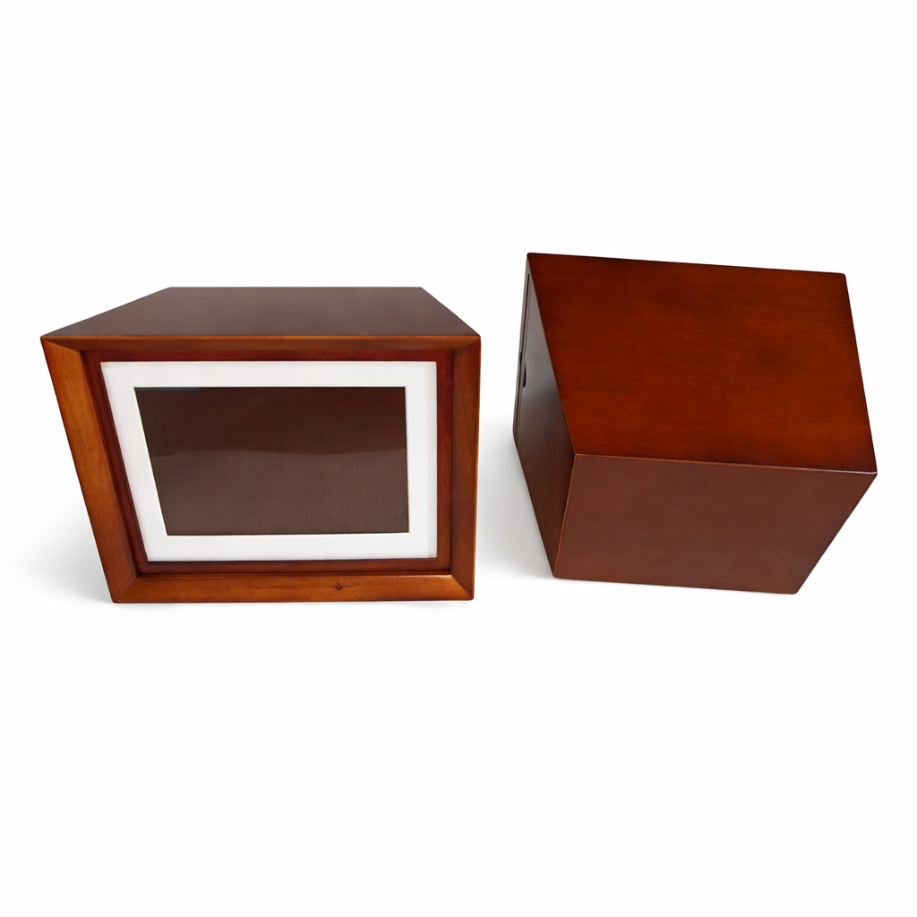 The Duke Picture Urn in Walnut – Oaktree Memorials