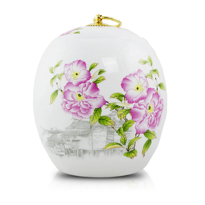 The Bianca Pink Flower Urn