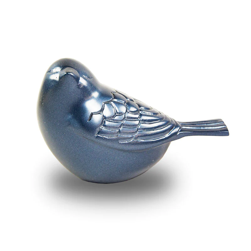 The Lucy Songbird Keepsake Urn in Blue