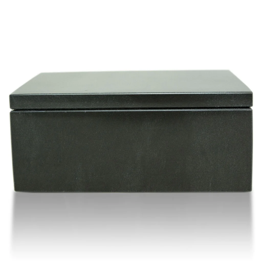 The Wesley in Solid Black Marble Keepsake Urn