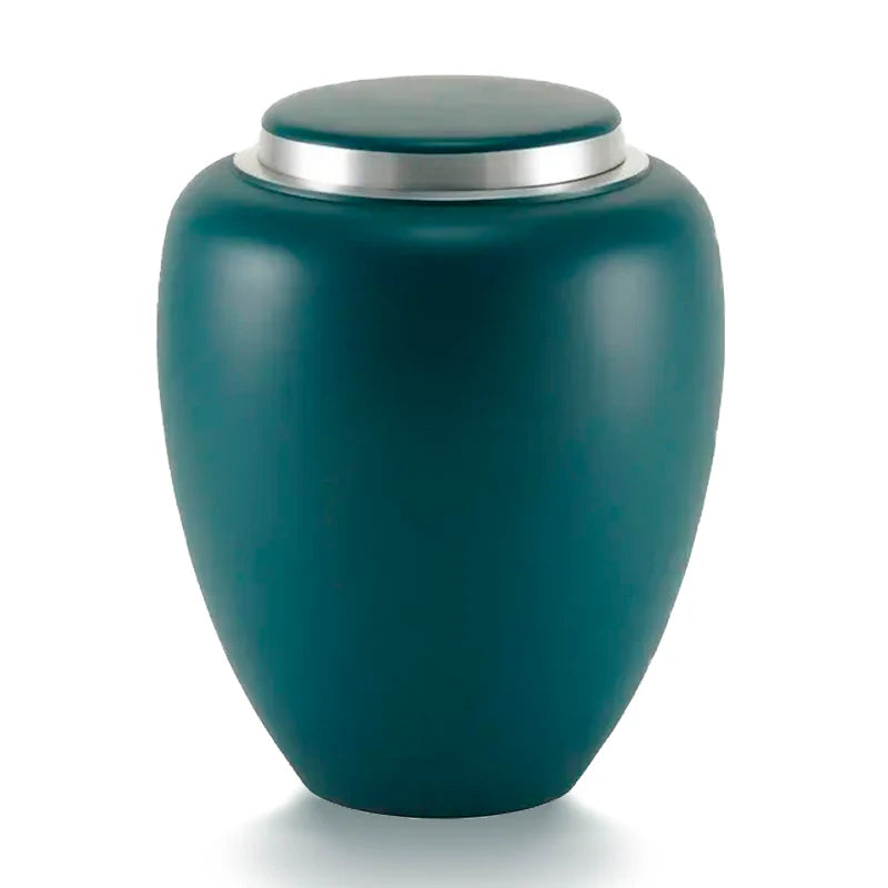 The Bryant Urn in Teal