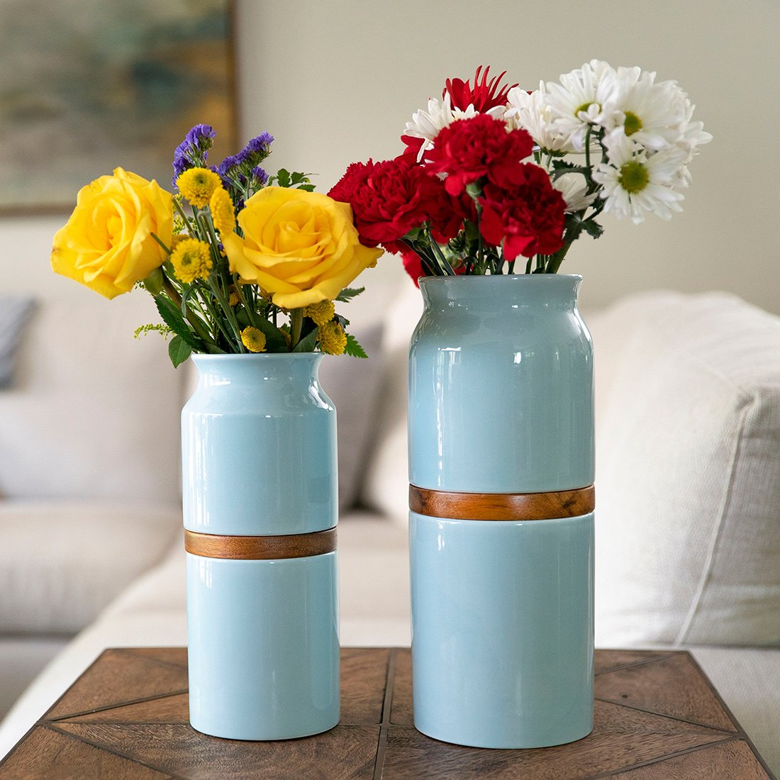 The Vega Vase Urn in Blue