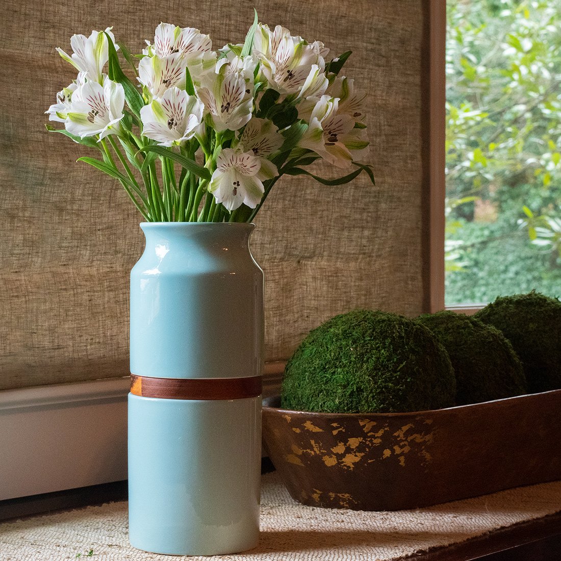 The Vega Vase Urn in Blue