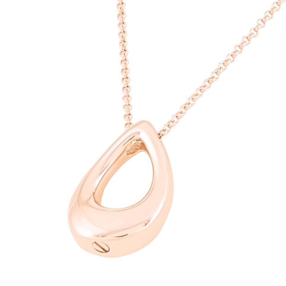 The Hollow Teardrop Cremation Necklace