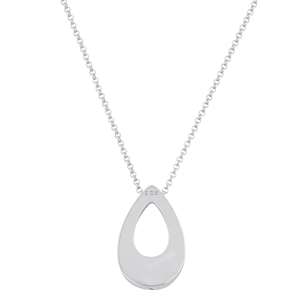 The Hollow Teardrop Cremation Necklace (Stainless Steel)