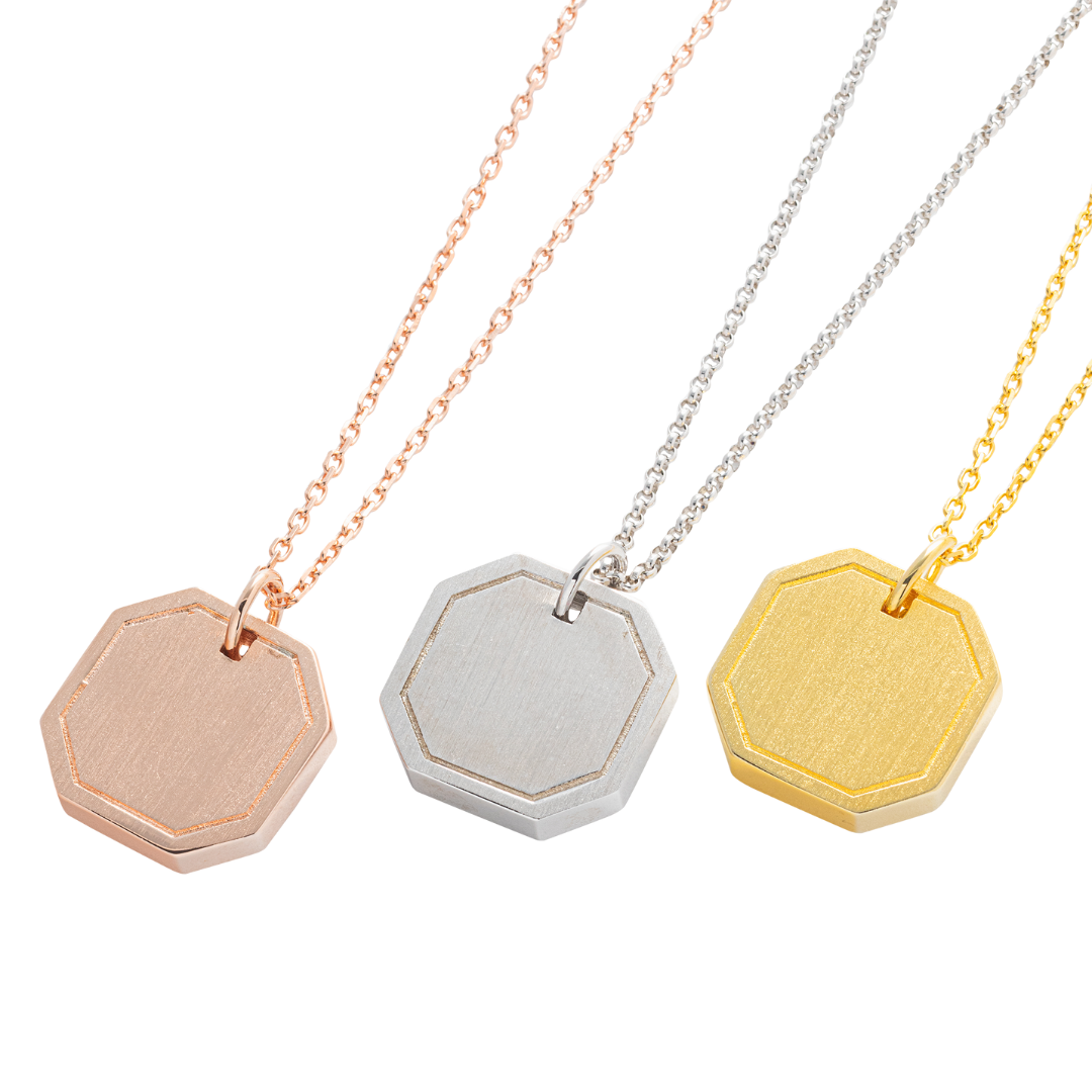 The Octagon Cremation Necklace
