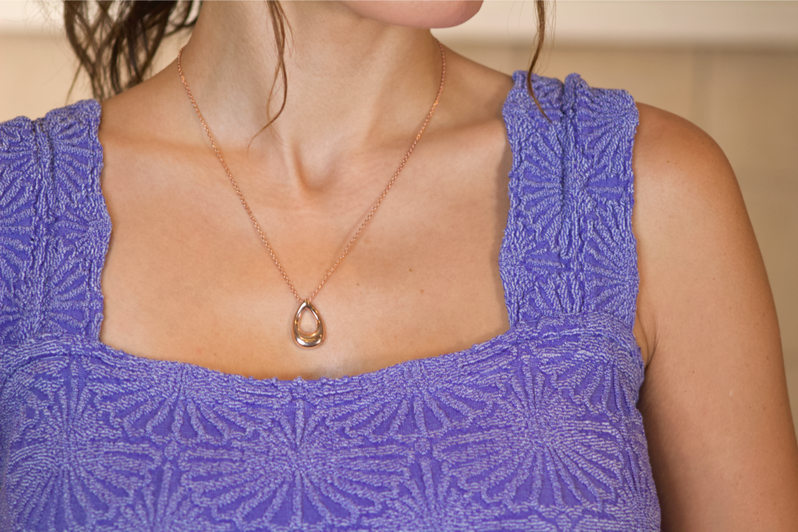 The Hollow Teardrop Cremation Necklace