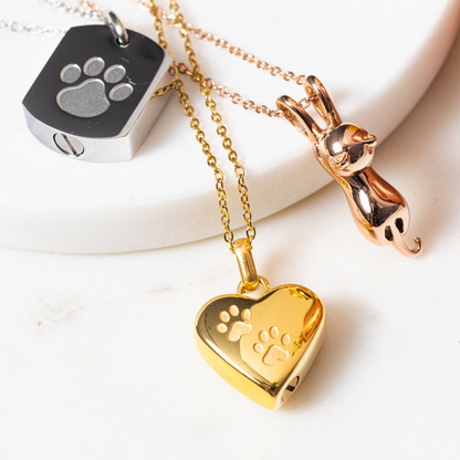 THE AMORE WITH PAWS CREMATION NECKLACE